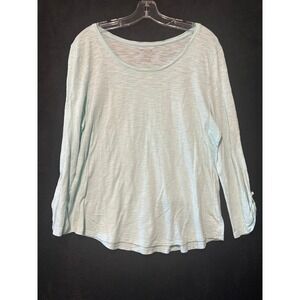 Chico's The Ultimate Tee Top Women's Size 2 Long Sleeve Casual